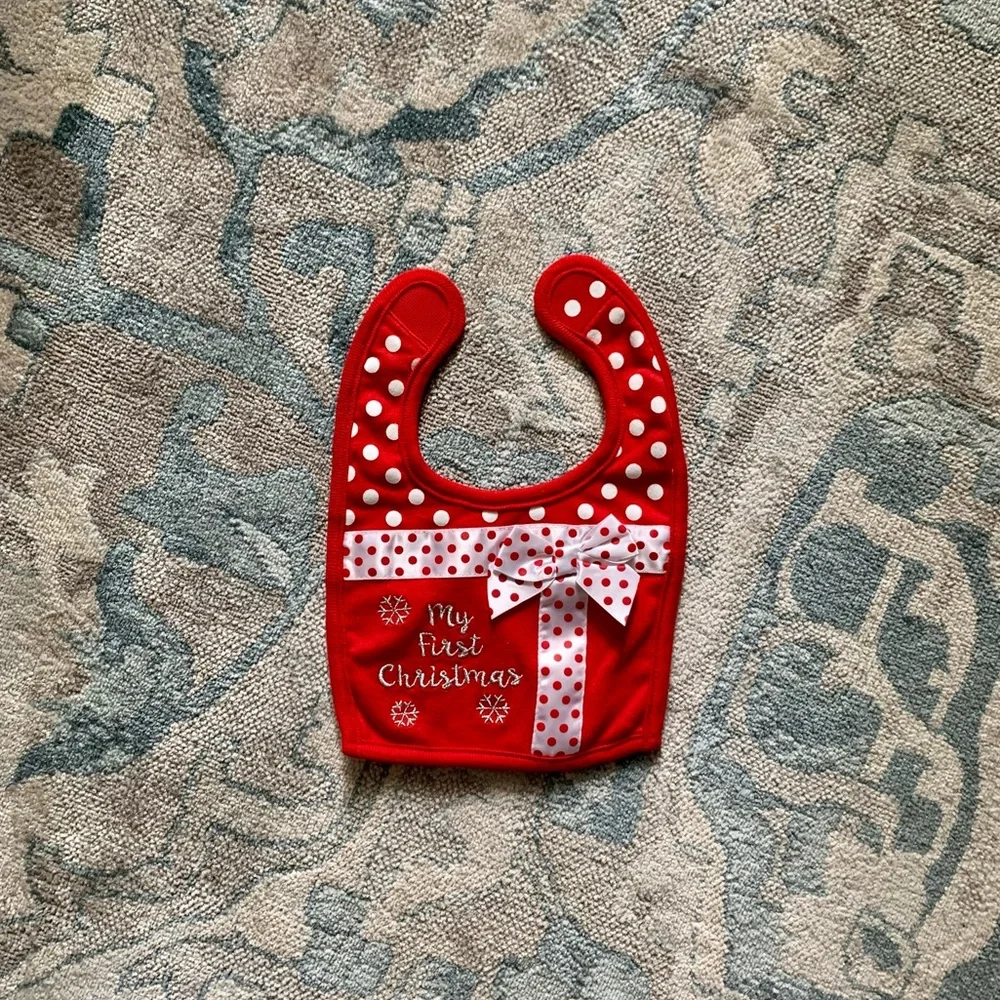 First Christmas Bib